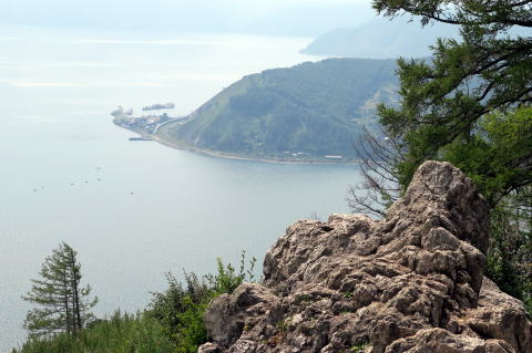 バイカル湖展望台からの眺め